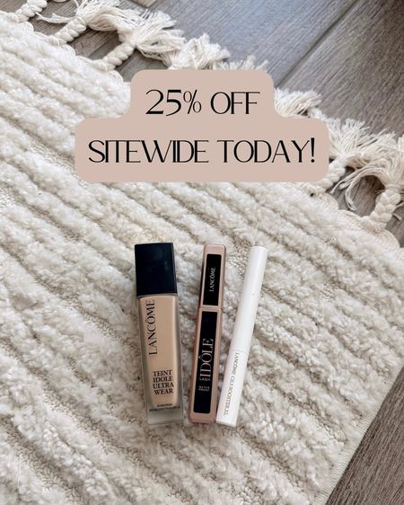 the Lancôme website is 25% off today! (ends 25th) loving their long wear foundation. it’s lightweight & breathable while giving great coverage! i have shade 250w  i would also recommend trying out their lash primer & mascara! 
@LancômeOfficial #lancomepartner

#LTKSale