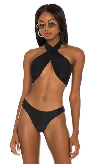 x REVOLVE Talie Bikini Top | Black Bikini Top | Black Bikini Set | Black Swimsuit Bikinis Swimsuits | Revolve Clothing (Global)