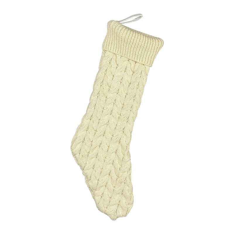 3D Plush Linen Christmas Stockings Shop Window Gift Hanging Tag Knit Border Xmas Character Christ... | Walmart (US)