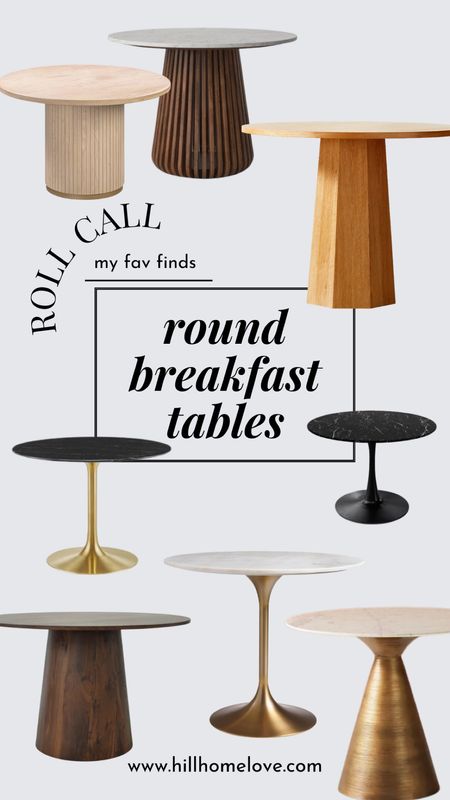 Round breakfast table ideas to elevate your small dining room or breakfast nook. 

Tagged as many as I could (more on the blog!) 



#LTKhome #LTKstyletip