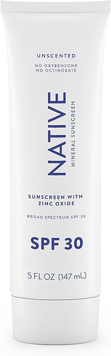 Native Sunscreen SPF 30, Zinc Oxide Suitable for Sensitive Skin Dermatologist Tested & Hawaii Com... | Amazon (US)