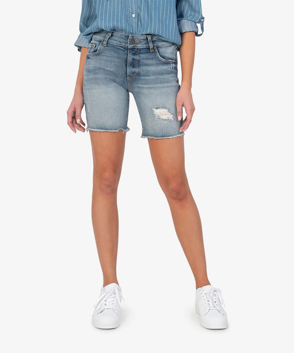 Sophie Mid Rise Bermuda (Most Wash) - Kut from the Kloth | Kut From Kloth