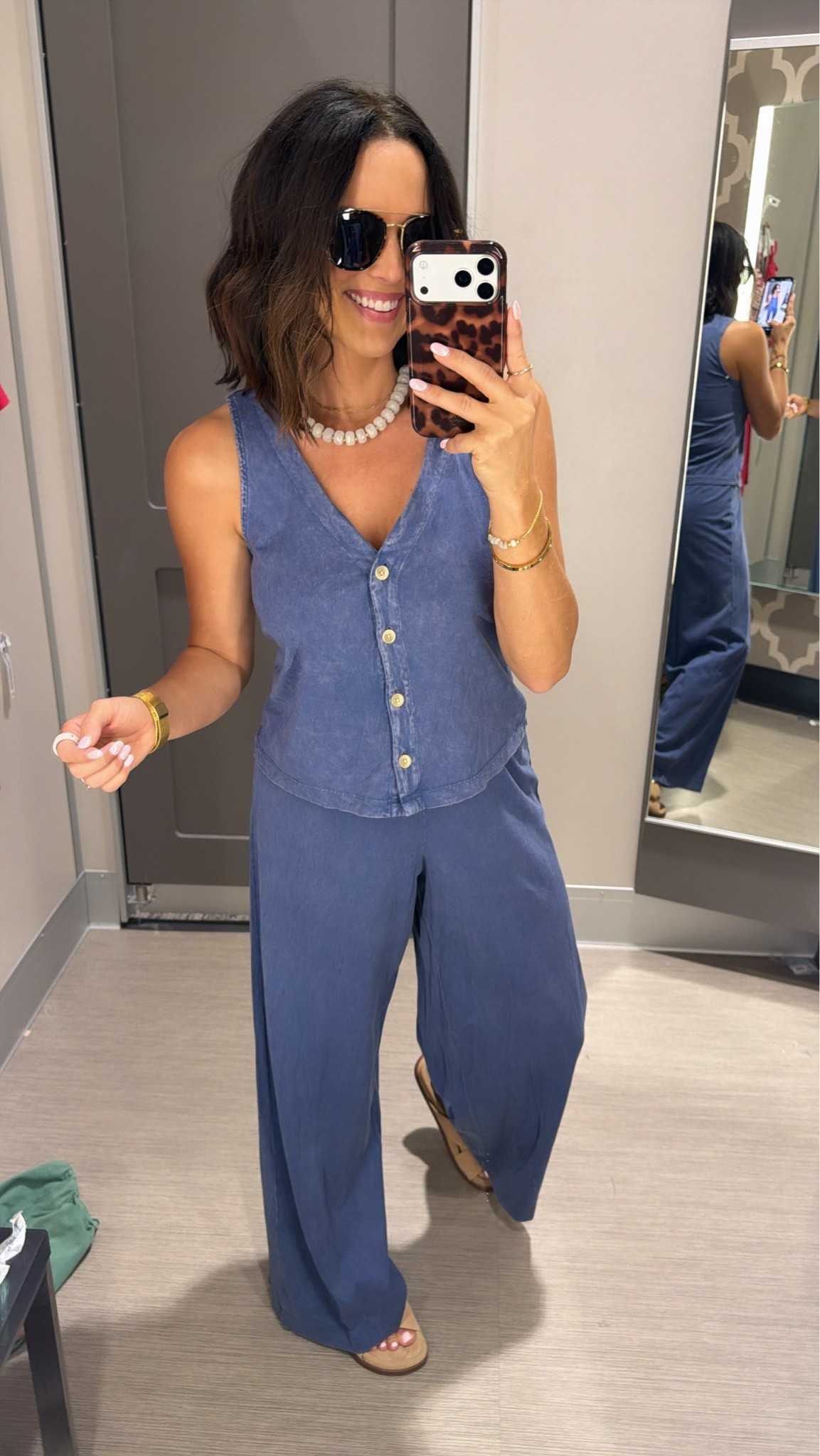 I love a matching set because it makes getting dressed so easy, but still looks put together. The lightweight fabric, relaxed fit, and denim-inspired color make this one perfect for everything from vacation days to casual dinners out.

It’s one of those outfits you’ll wear on repeat all summer long. ☀️✨

#targetstyle #targetfinds #targetfashion #matchingset #summerstyle #summeroutfit #vacationoutfit #casualstyle #affordablefashion #targetdoesitagain #everydaystyle #resortwear #traveloutfit #summerfashion #fashionfinds #ootd #lookforless #ltkstyle #ltkfashion #targetnewarrivals