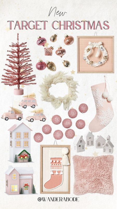 Target Christmas decor, pink Christmas decor, girly Christmas decor, pink stocking, pink ornaments, pink holiday decor

#LTKHoliday #LTKSeasonal #LTKhome
