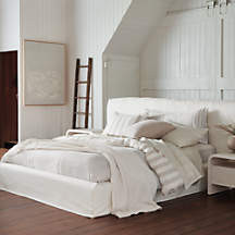 Ever White Slipcover King Bed by Leanne Ford + Reviews | Crate & Barrel | Crate & Barrel
