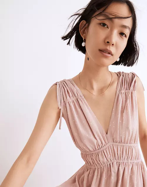 Sophia Smocked Midi Dress in Polka Dot | Madewell