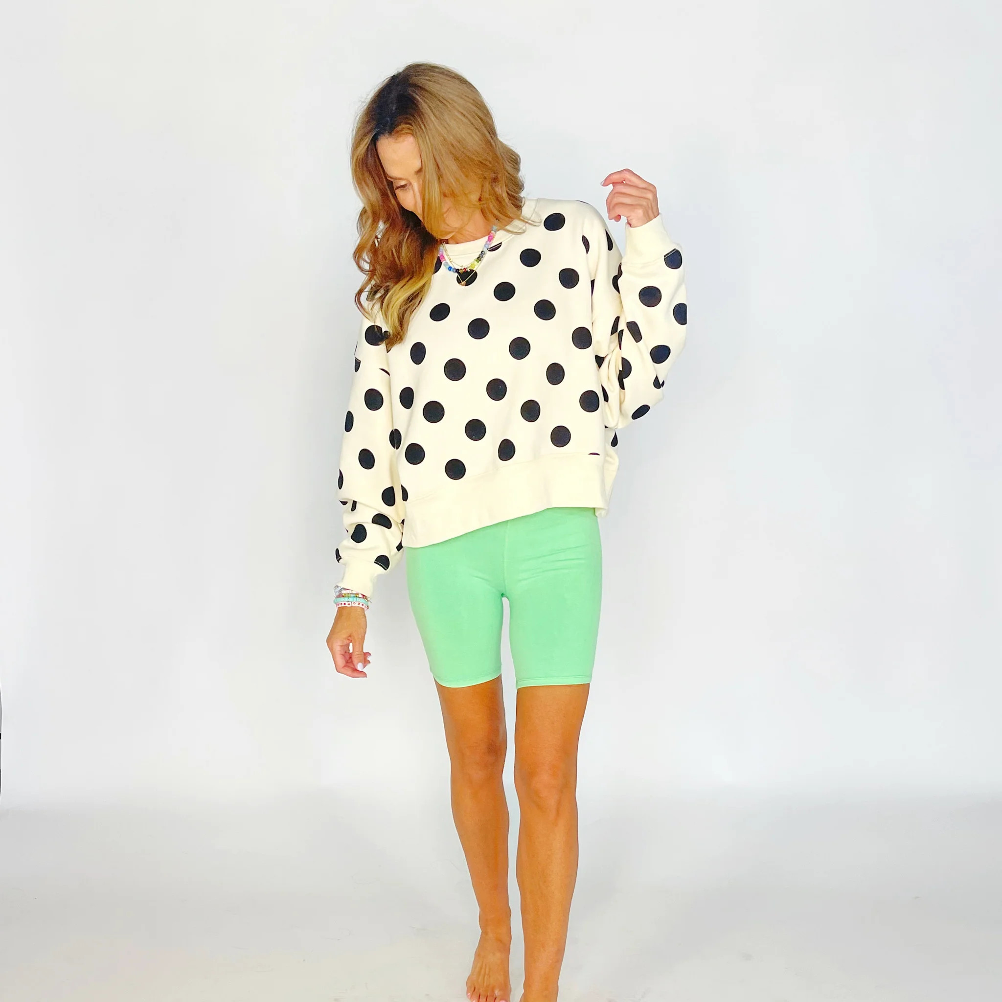 Polka Dot Crop Sweatshirt - Pre Order! | Poppy & Pine