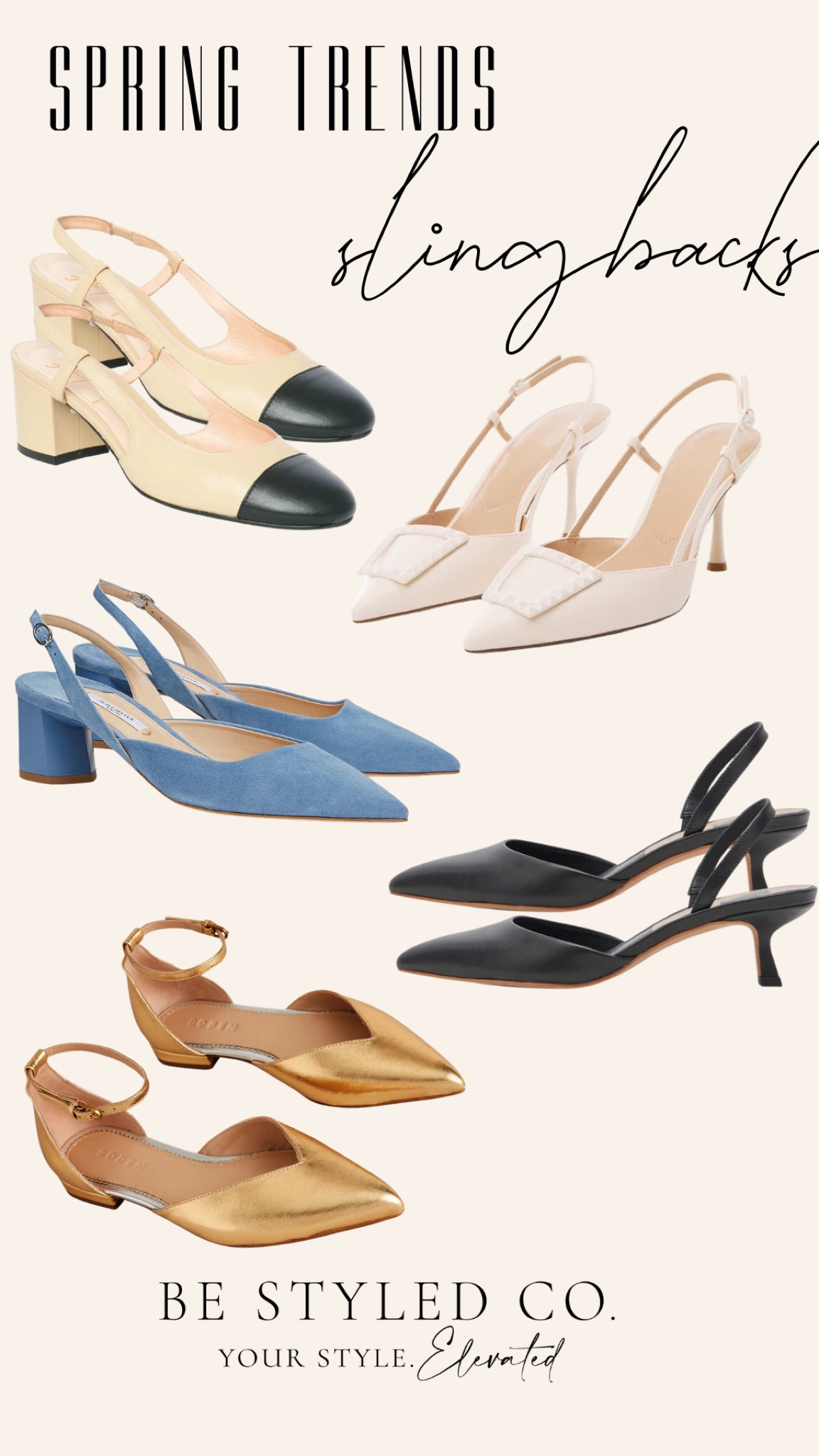 Spring trends we are loving - sling back flats and heels 

#LTKstyletip #LTKshoecrush #LTKSeasonal