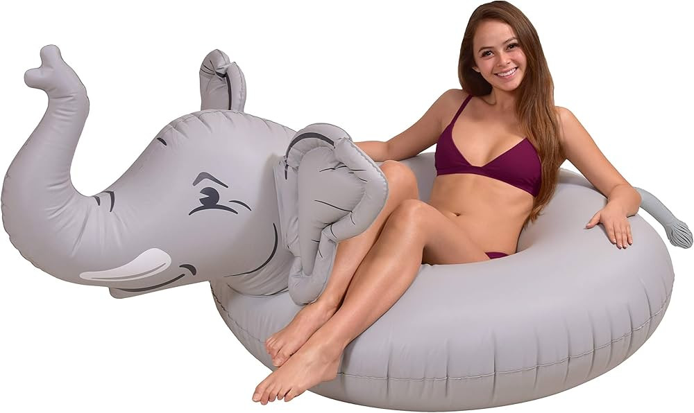 GoFloats Elephant Pool Float Party Tube - Inflatable Rafts for Adults & Kids | Amazon (US)