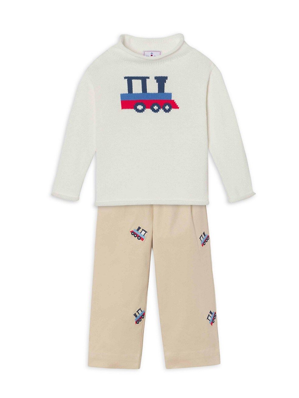 Baby Boy's & Little Boy's Myles Embroidered Train Pants | Saks Fifth Avenue