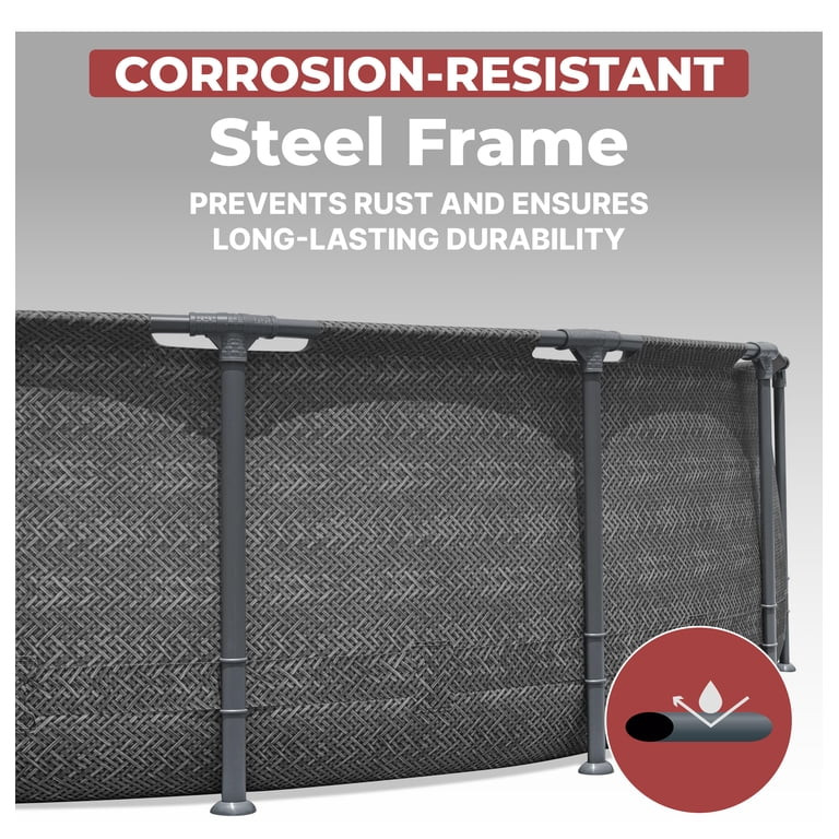Coleman Power Steel 16 ft. x 42 in. Round Metal Frame Above Ground Pool Set | Walmart (US)