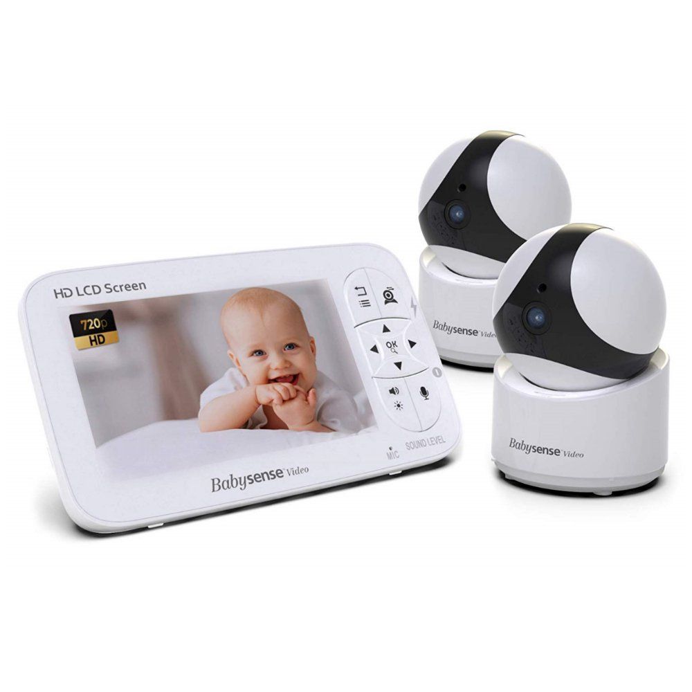 Babysense HD Video Baby Monitor, 2 Cameras, 5 inch LCD, Non-WiFi, Pan, Tilt, & Zoom, Wide Range, ... | Walmart (US)