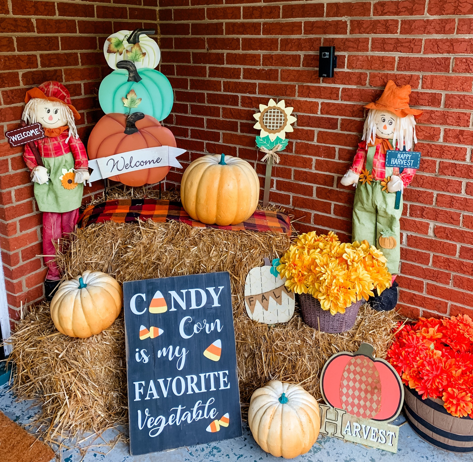 I’ve had most of these pieces for years (some are hand-me-downs from my Mom), but I do try to switch up the way I arrange this little corner of our front porch each fall  

#LTKSeasonal #LTKHome #LTKFallSale