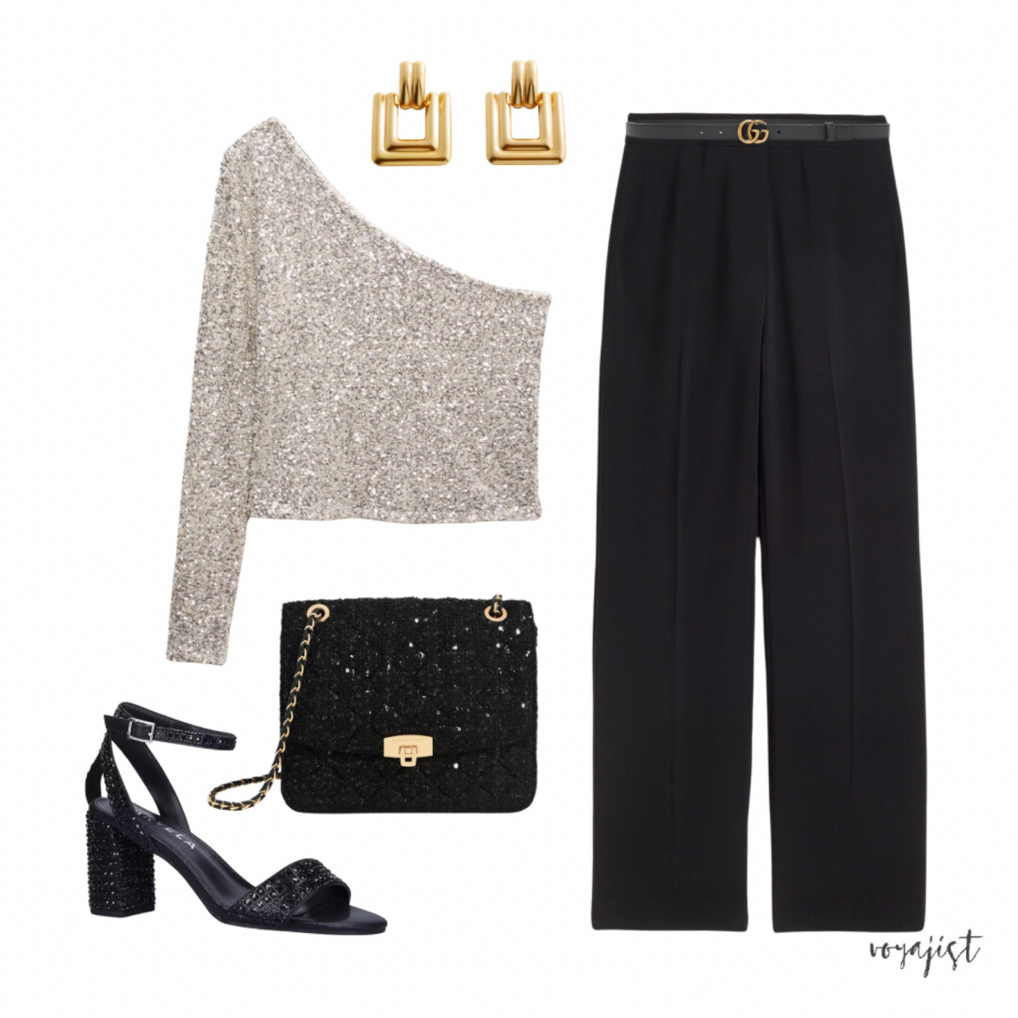 Holiday outfit idea 🎄🫶

Pairing a one-shoulder sequin top with sleek black trousers, sparkly heeled sandals, and a chic shoulder bag for the perfect festive ensemble.

Sparkles aren't just an accessory, they're a holiday essential! ✨

Like and follow for more inspo 💖

#holidayoutfits #festiveoutfit #sparklytop

#LTKHoliday #LTKSeasonal #LTKGiftGuide
