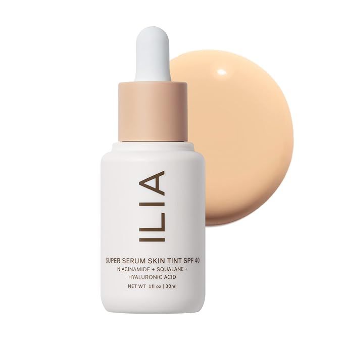 ILIA - Super Serum Skin Tint SPF 40 | Clinically-Proven, Non-Comedogenic, Vegan, Clean Beauty (Ba... | Amazon (US)