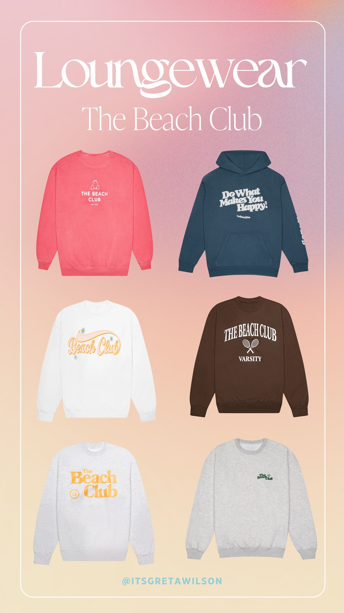 Loungewear from The Beach Club 🐚  