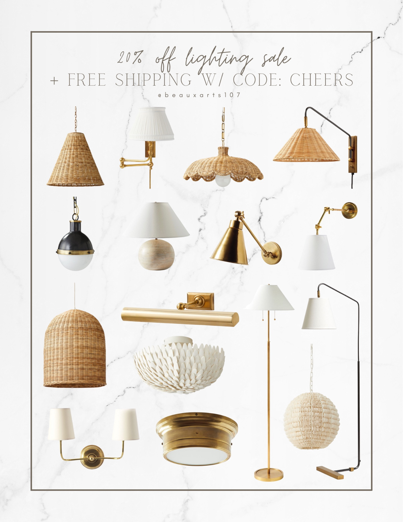Take 20% off lighting + free shipping w/ code: CHEERS

#LTKsalealert #LTKhome #LTKFind