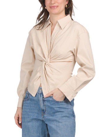 Twist Front Top for Women | Spandex/Rayon/Nylon | Marshalls