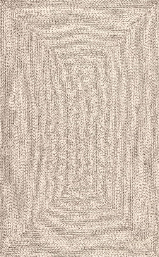 nuLOOM Wynn Braided Indoor/Outdoor Accent Rug, 2' x 3', Tan | Amazon (US)