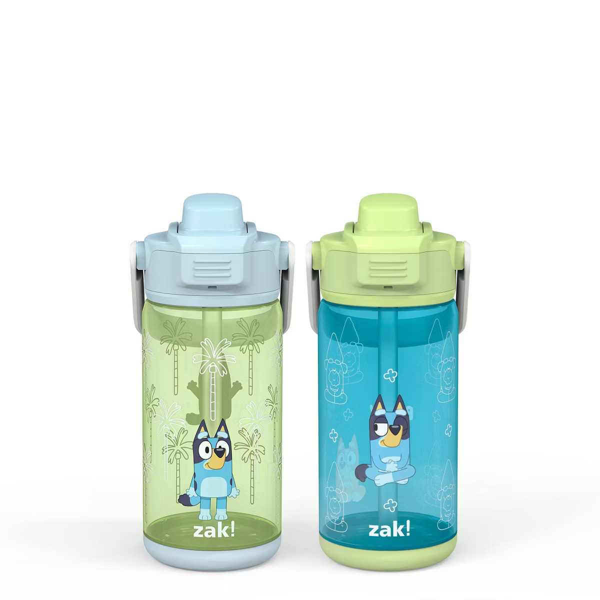 Zak Designs 2pc 16oz Antimicrobial Beacon Bottles with Straw | Target