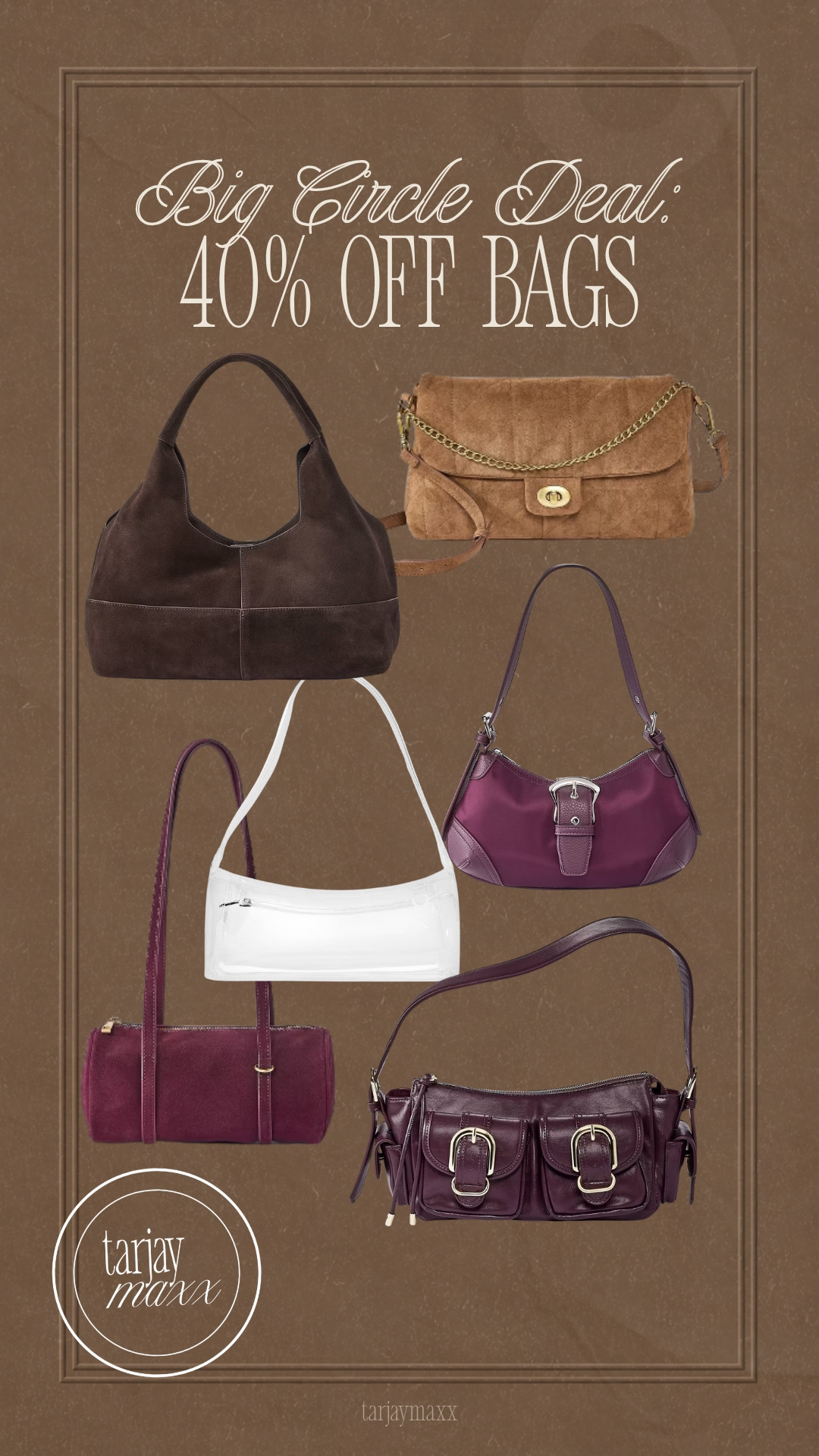 Target Circle Deal Days handbag deals are GOOD! Save 40% on select women’s bags, including suede bags, shoulder bags, crossbody bags and some of the cutest fall handbag trends. Shop my favorite Target bags while they’re marked down October 6–7! fall outfits women over 50, fall wedding guest dresses, fall dresses, wedding guest dress summer, date night outfits, fall fashion hauls, halloween decorations, fall decor, fall shoes, country concert outfits 

 #LTKootd #LTKSeasonal #LTKSaleAlert