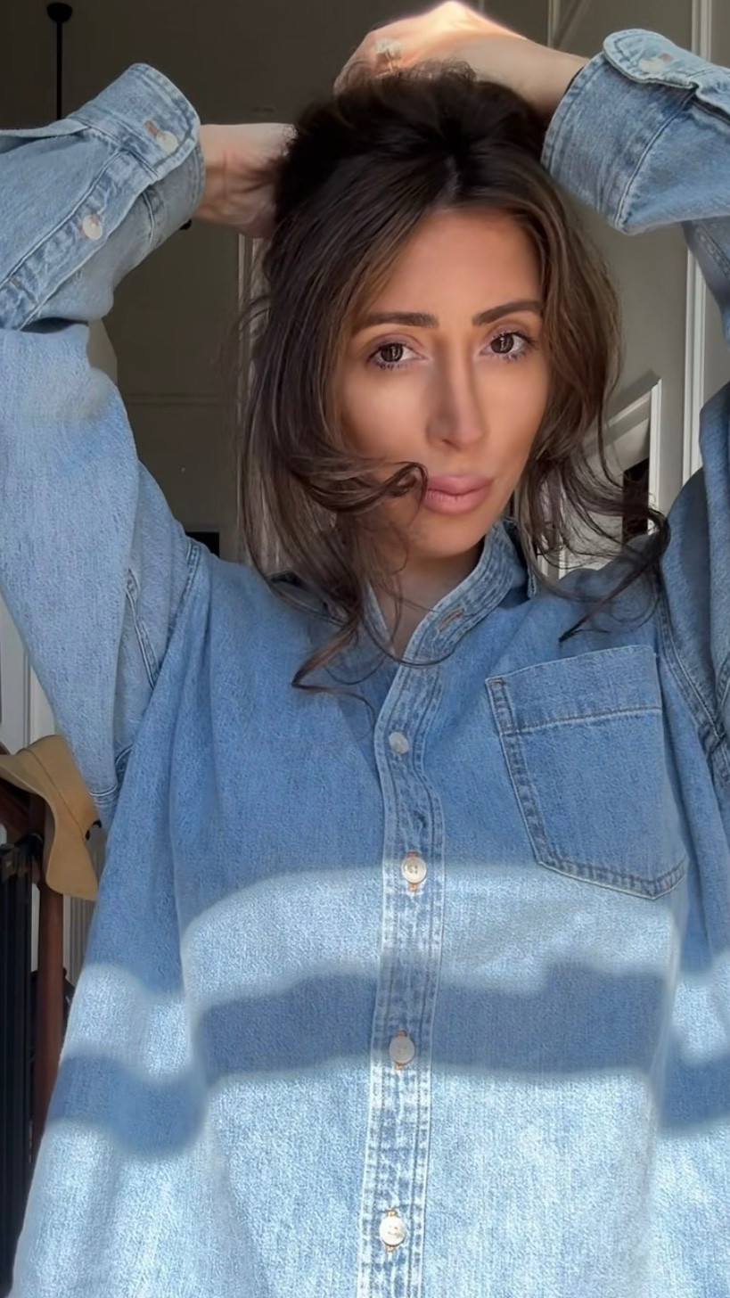 if you want your husband to crack Home Improvement jokes all day, I’ve got the perfect outfit 🤣 5’8, 125lb, wearing size small in the top, and sized down to size 25L in the jeans (curve love cut, typically a 26L or extra long in regular cut!)

#LTKootd #LTKmomlife #LTKgrwm