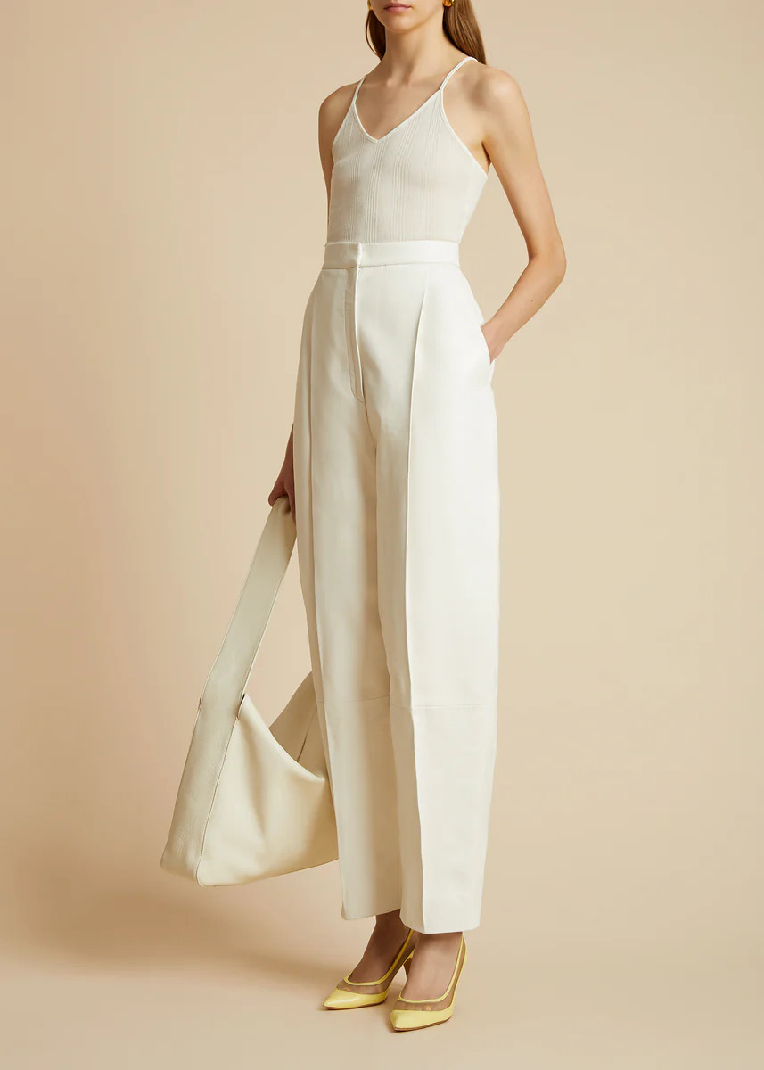 The Mona Top in Cream | Khaite