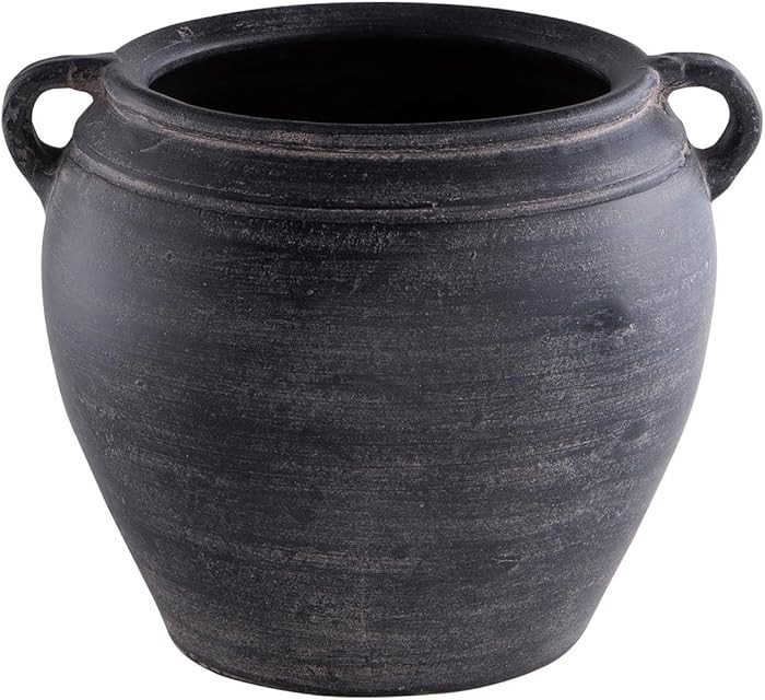 Signature Design by Ashley Meadie Casual Indoor Distressed Terra Cotta Vase with Wide Mouth and H... | Amazon (US)