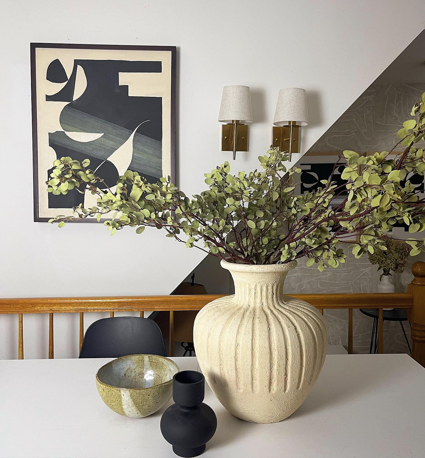 Large Faux Silver Dollar Eucalyptus Stem + Reviews | Crate & Barrel | Crate & Barrel