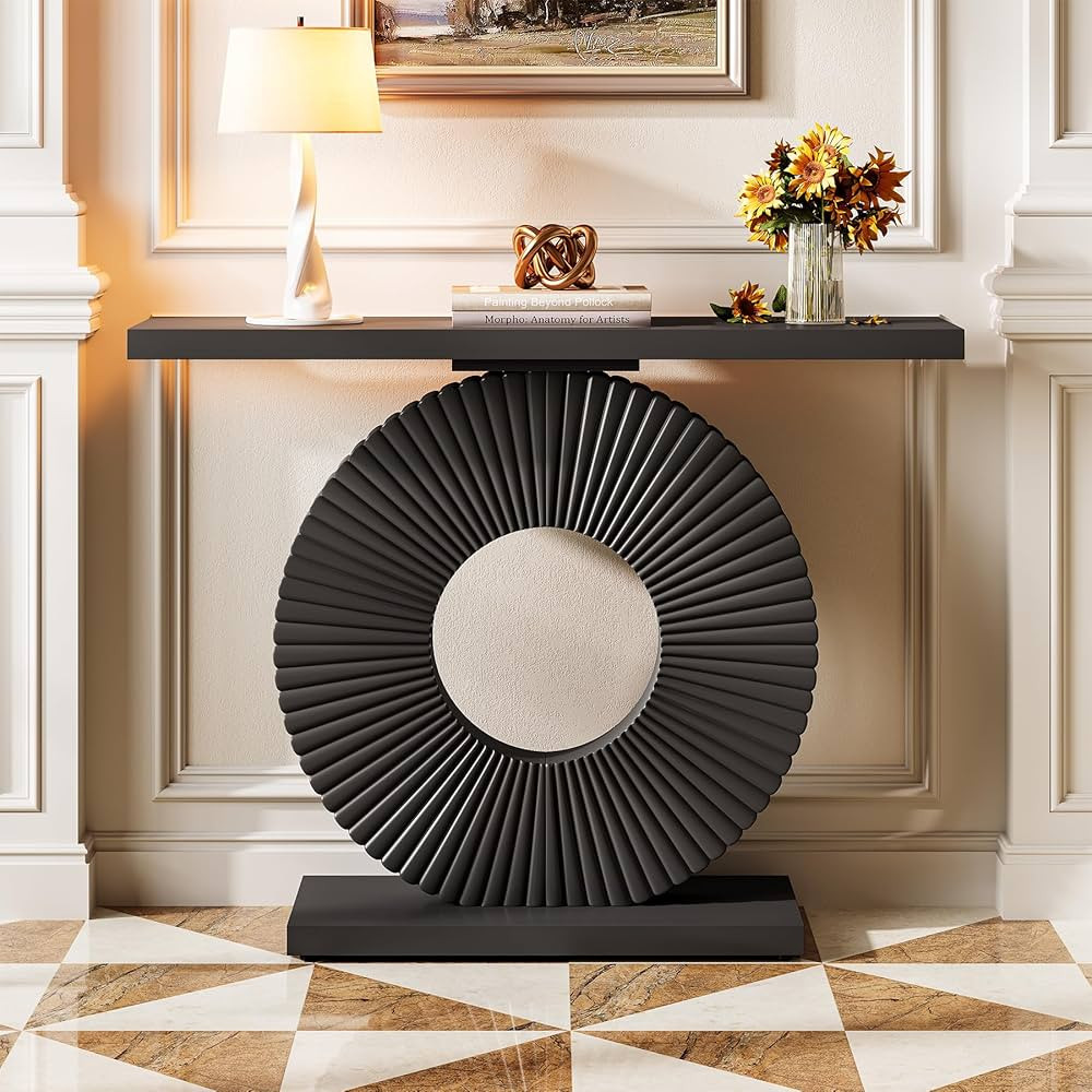 1Easylife Modern Console Table, Wooden Hallway Entry Table, Rectangular Sofa Table for Living Roo... | Amazon (US)