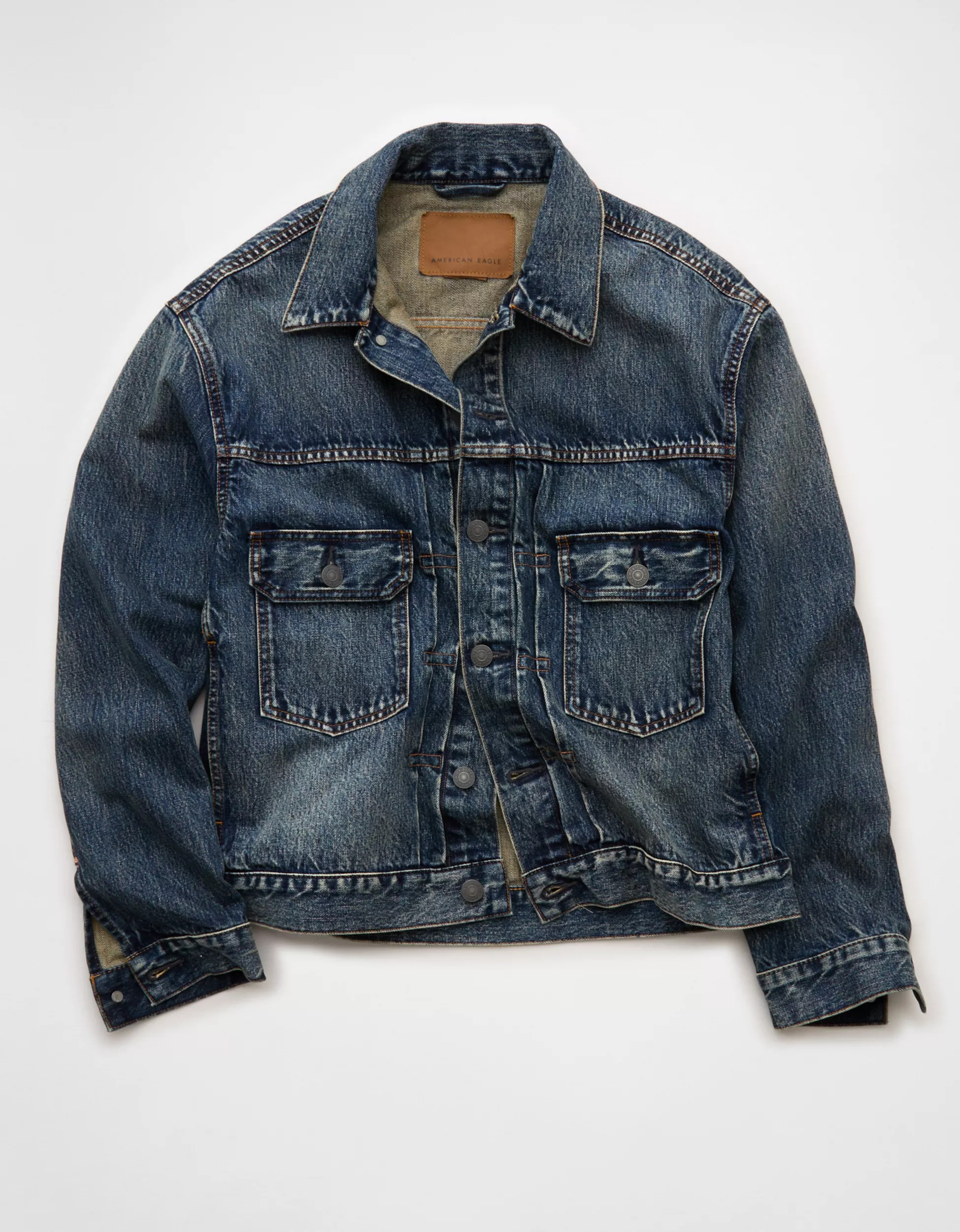 AE Boxy Denim Trucker Jacket | American Eagle Outfitters (US & CA)