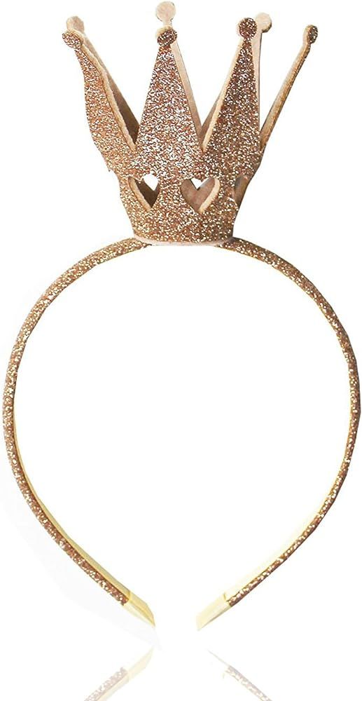 Girls Toddler Kids Shiny Crown Hairband Princess Headband Headwear Wedding Birthday Gift | Amazon (US)