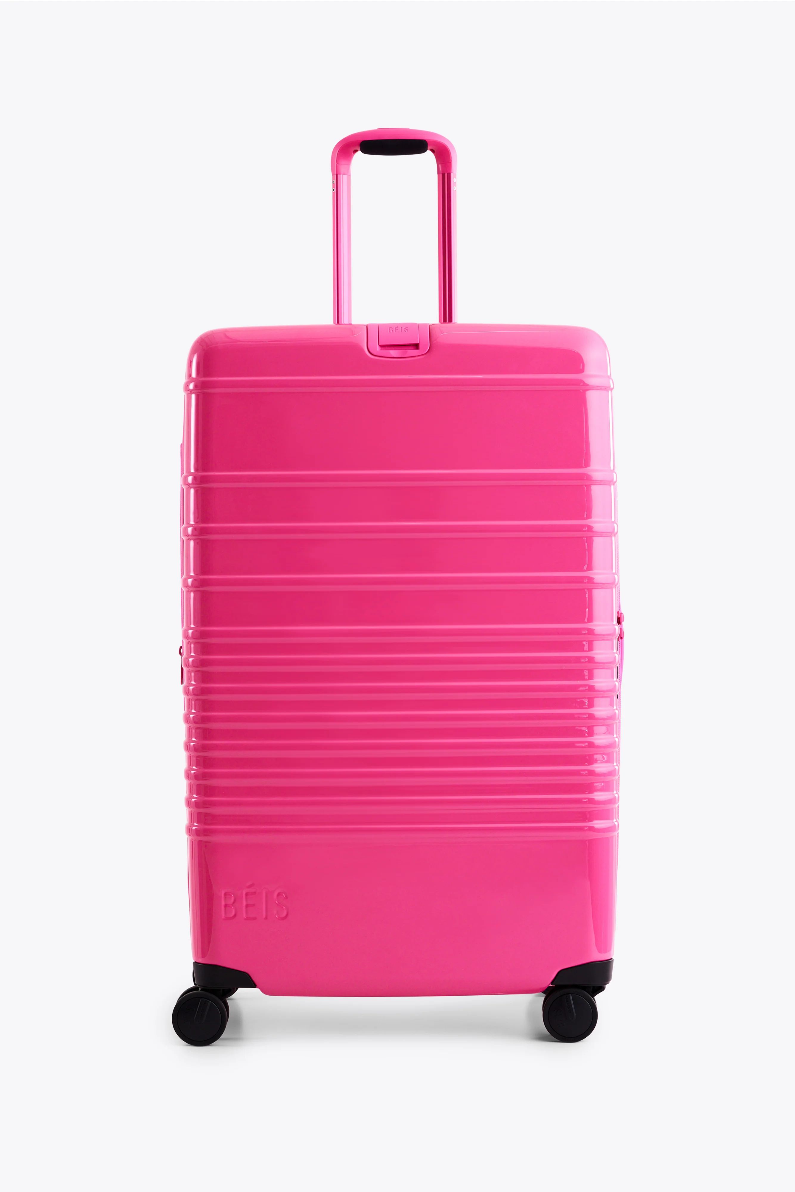 BÉIS 'The Large Check In Roller' in Barbie™ Pink - 29" Large Pink Luggage & Suitcases | BÉIS Travel