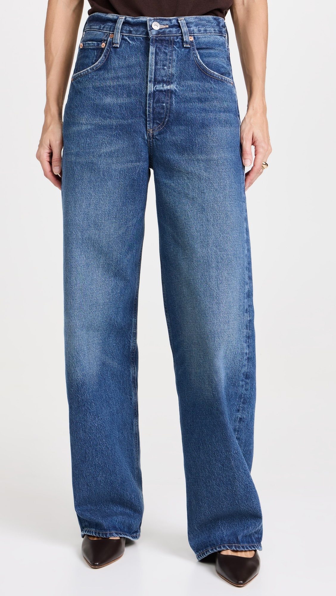 Petite Ayla Baggy Jeans | Shopbop