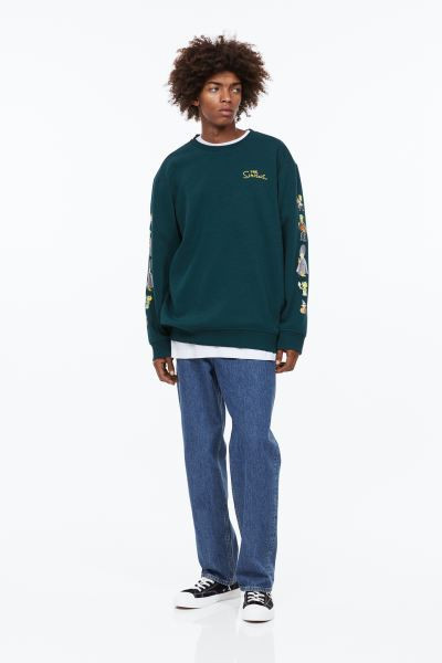 Sweater met print - Regular Fit | H&M (DE, AT, CH, NL, FI)