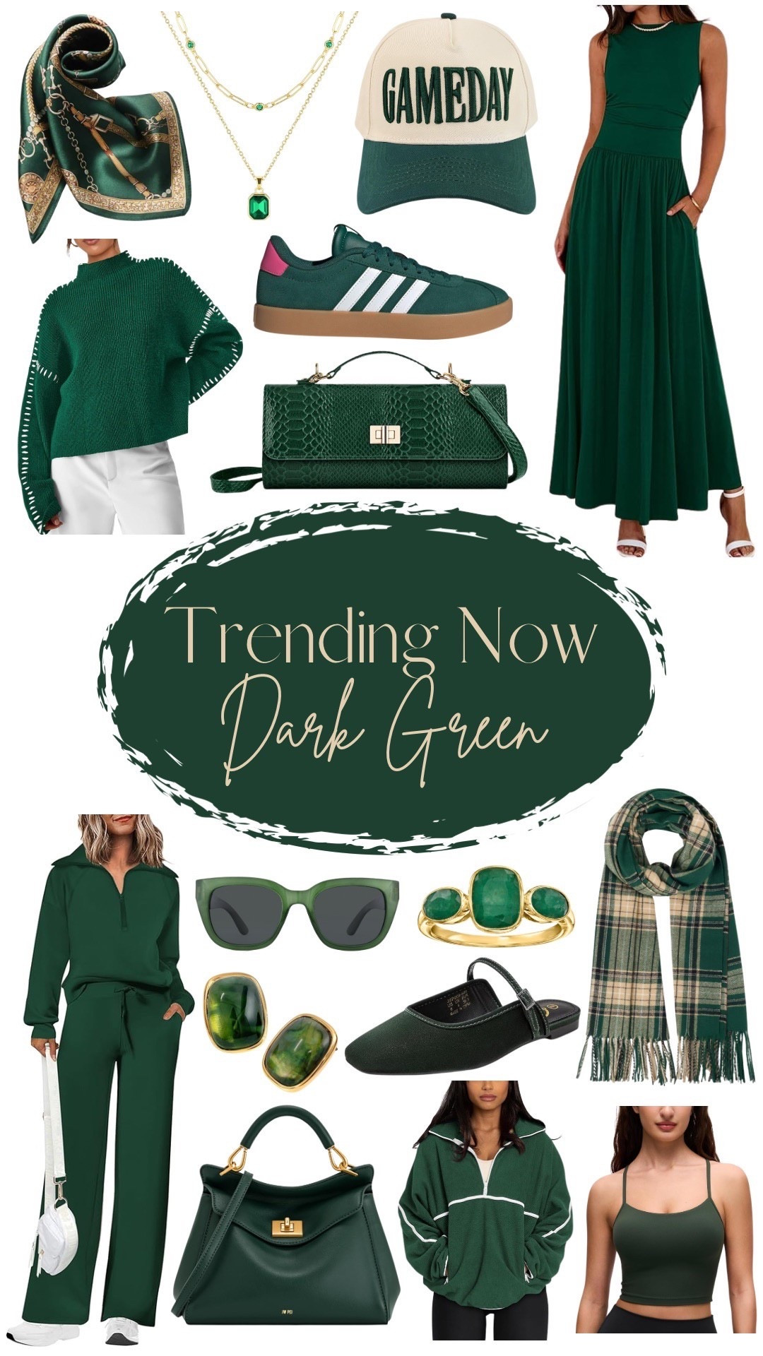 Trending now, dark green! I’m seeing this color everywhere and I’m loving it! 

#LTKootd #LTKSeasonal #LTKSaleAlert