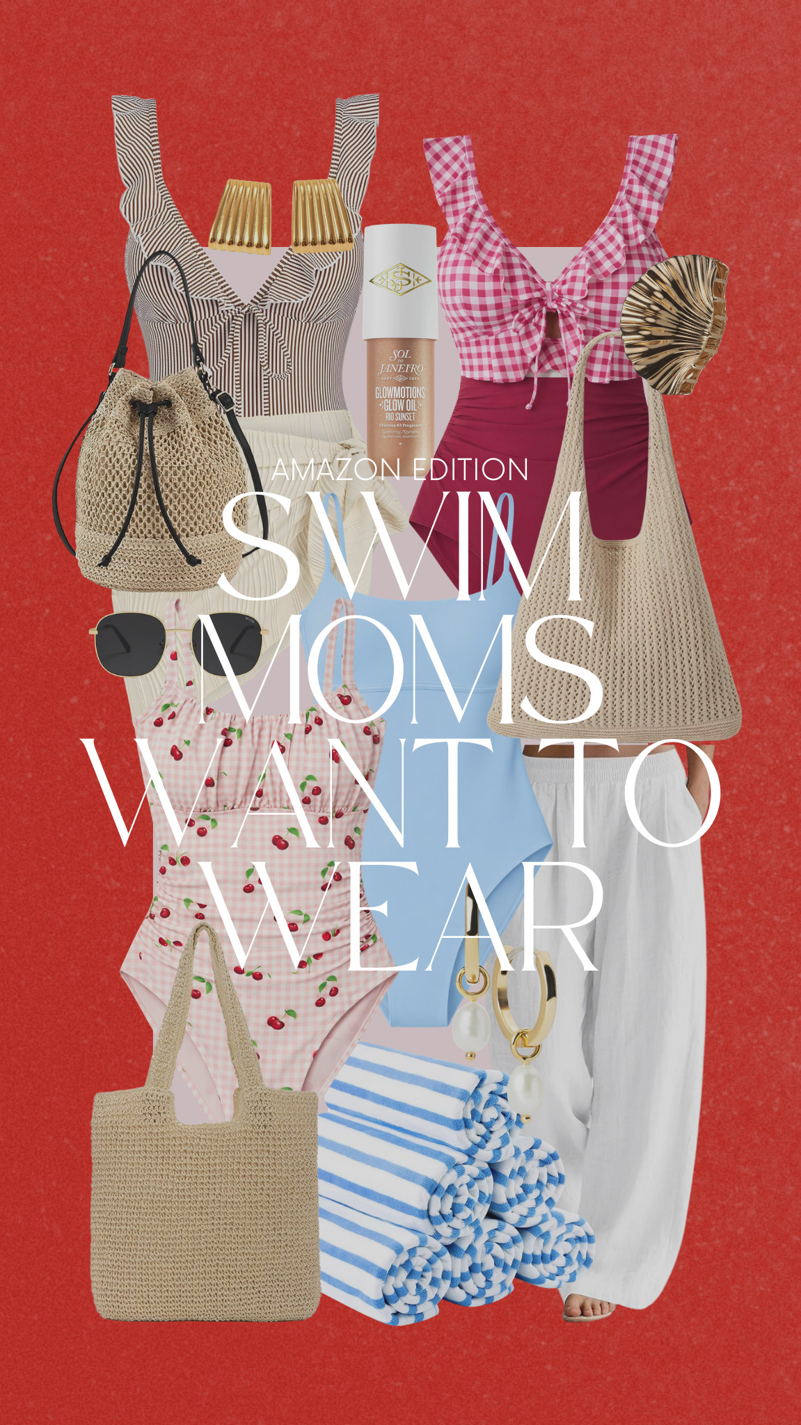 Some of the swimwear and beach pieces I’ve been loving lately. Cute, flattering, and perfect for long summer days by the pool. 

 #LTKmomlife #LTKSwim #LTKTravel