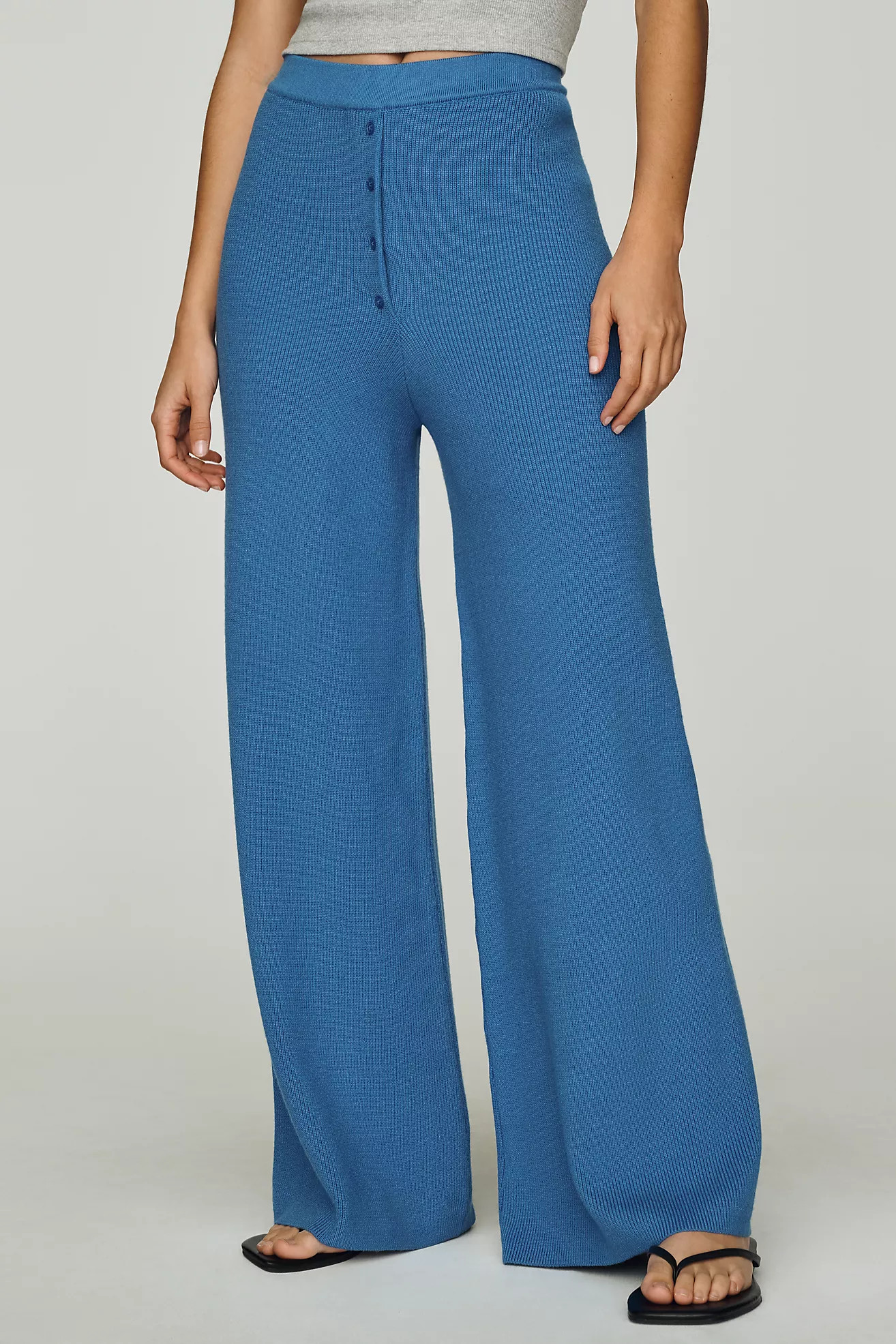 Daily Practice Knit Wide-Leg Trousers | Anthropologie (US)