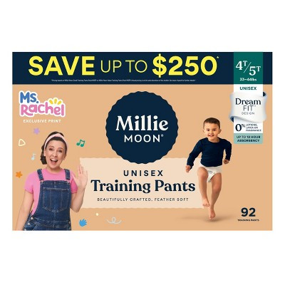 Millie Moon Ms Rachel Disposable Training Pants -Size 4T-5T - 92ct: Wood Fluff Pulp, 35+ lbs | Target