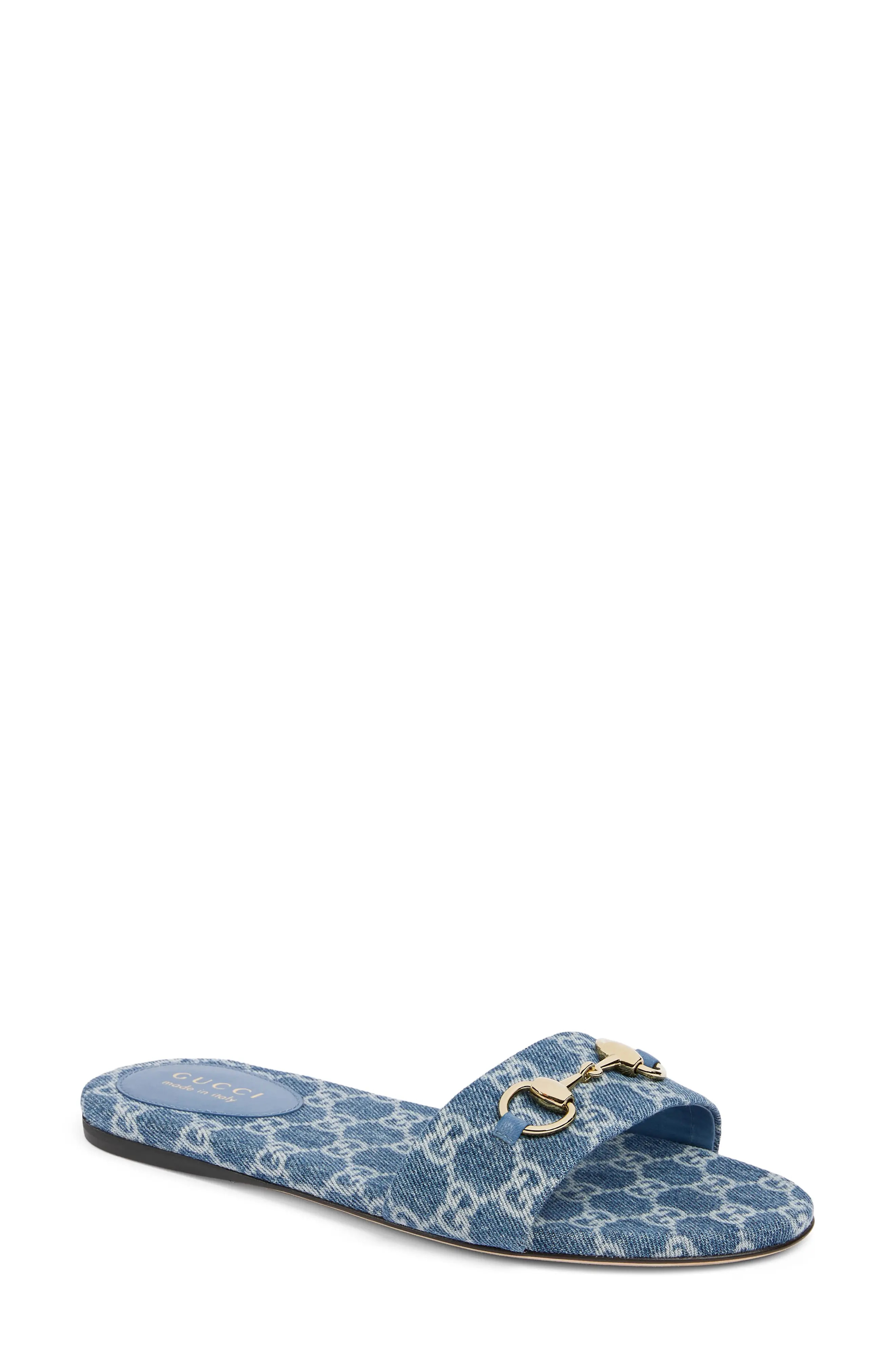 Siaga Horsebit GG Monogram Slide Sandal (Women) | Nordstrom | Nordstrom