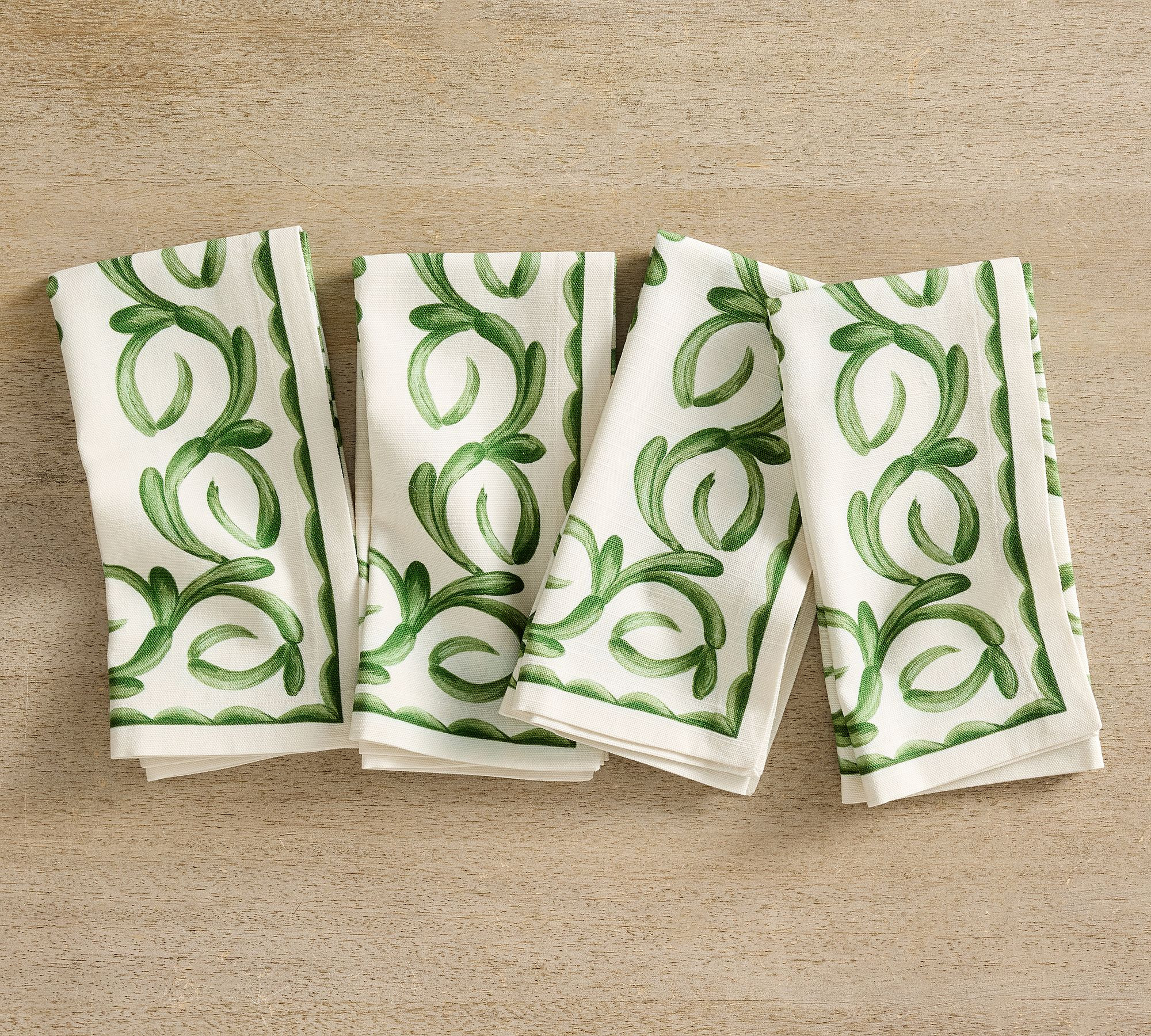 Puebla Organic Cotton Napkins - Set of 4 | Pottery Barn (US)