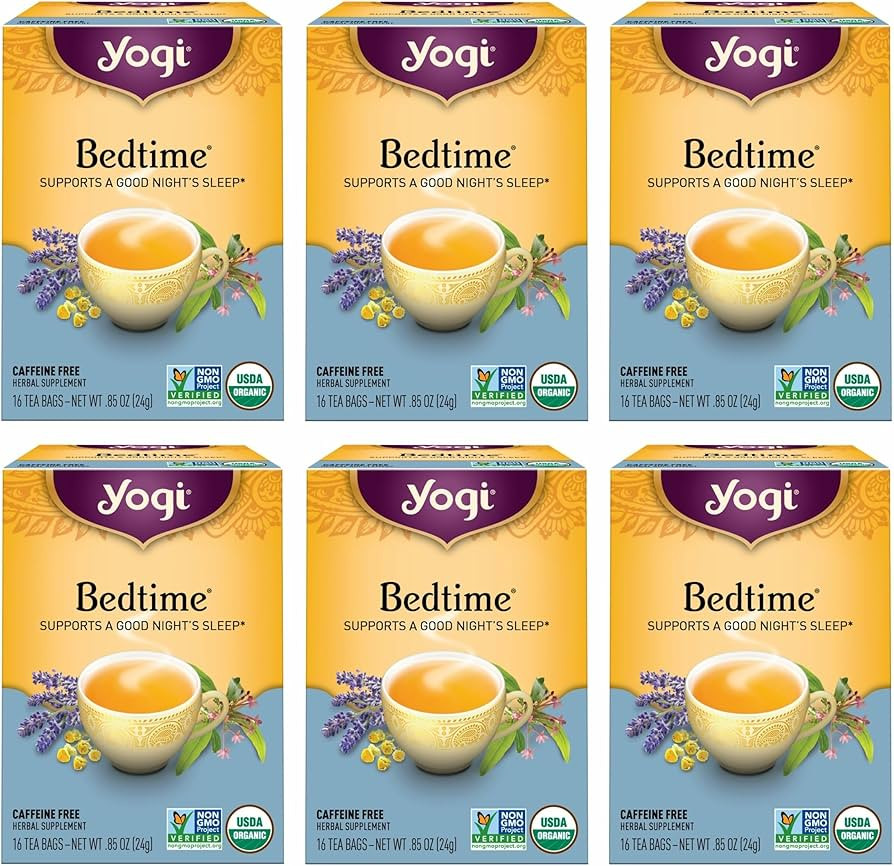 Yogi Tea - Bedtime (6 Pack) - Supports a Good Night’s Sleep - Tea with Passionflower, Chamomile... | Amazon (US)