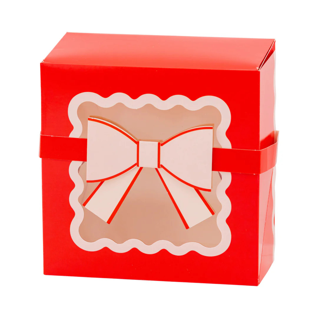 Red and Pink Cookie Box with bow | My Mind's Eye