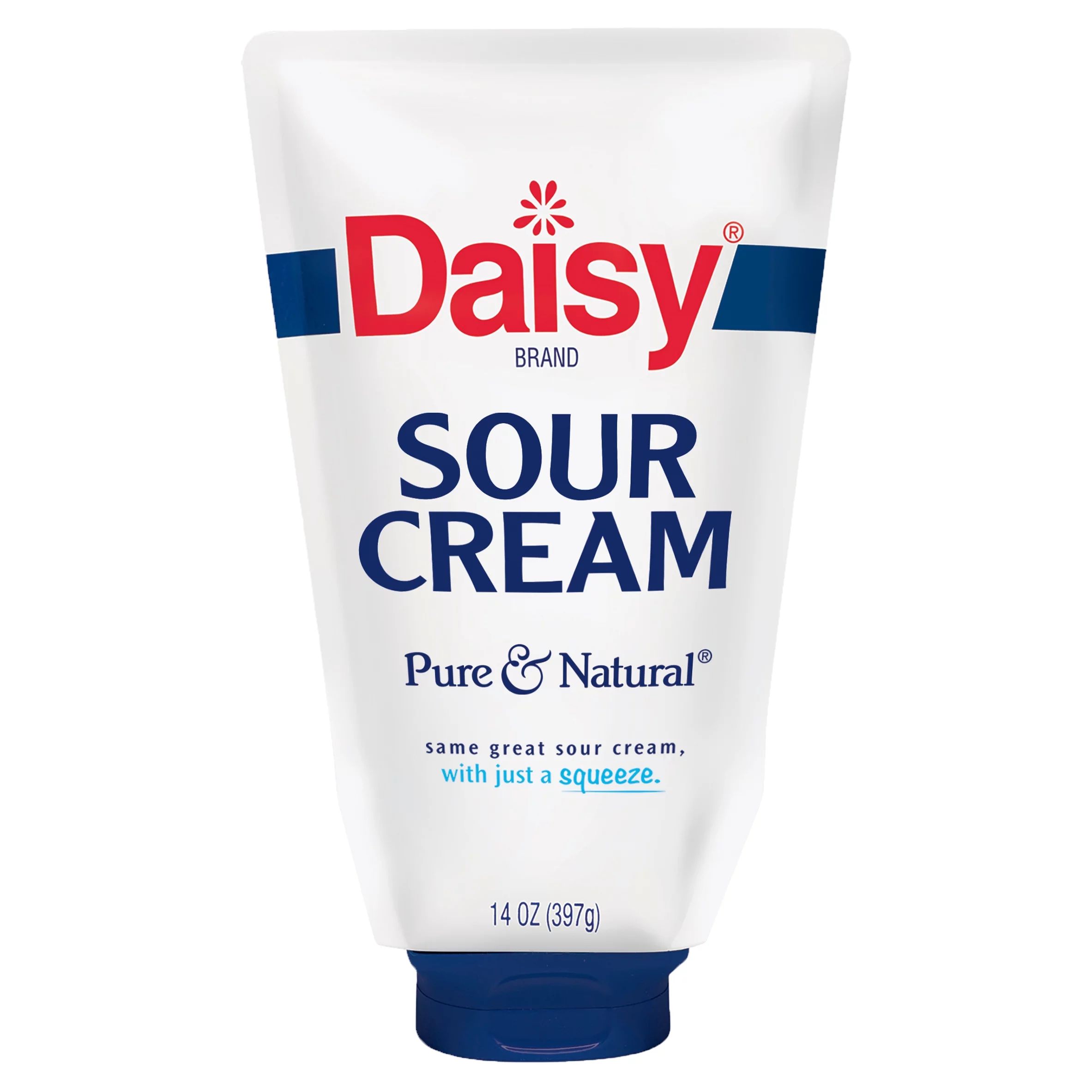 Daisy Pure and Natural Squeeze Sour Cream, 14 oz Pouch (Refrigerated) | Walmart (US)