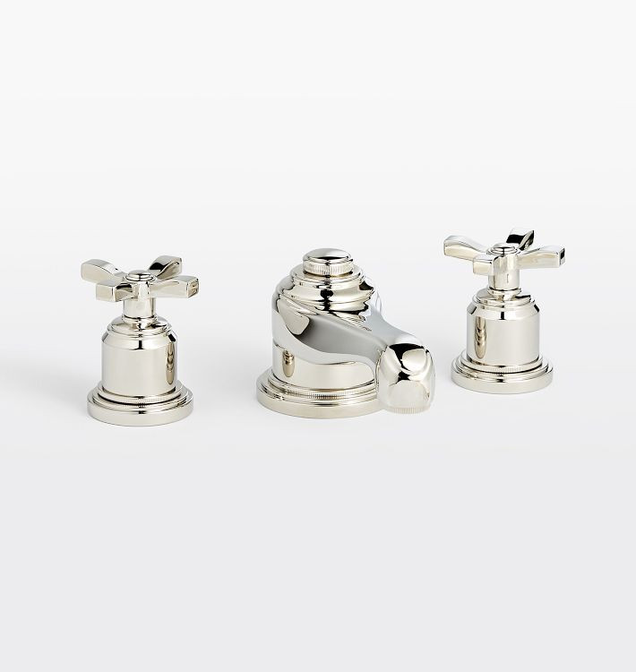 Rigdon Cross Handle Widespread Bathroom Faucet | Rejuvenation