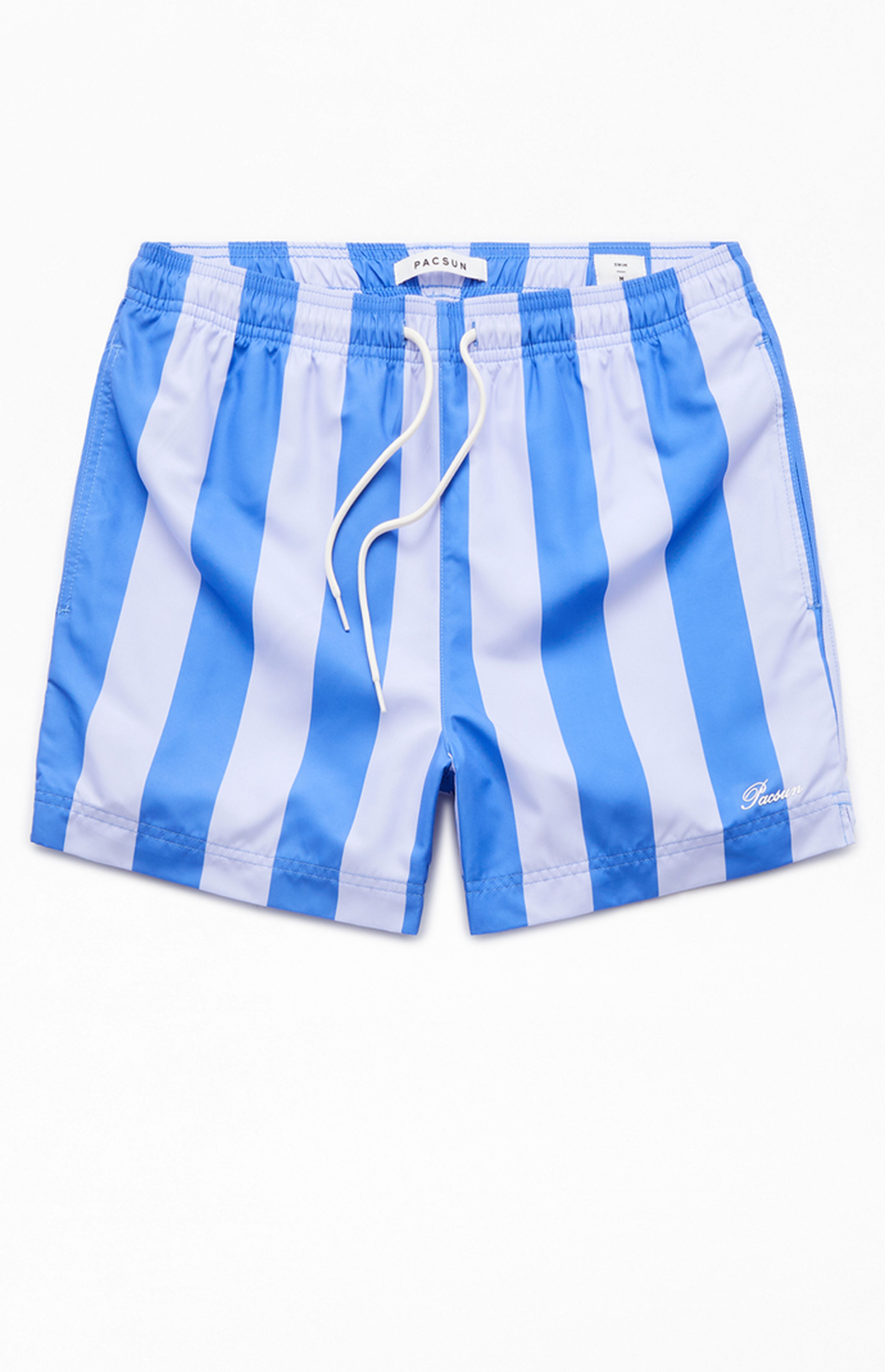 PacSun Blue Playa 4.5" Swim Trunks | PacSun