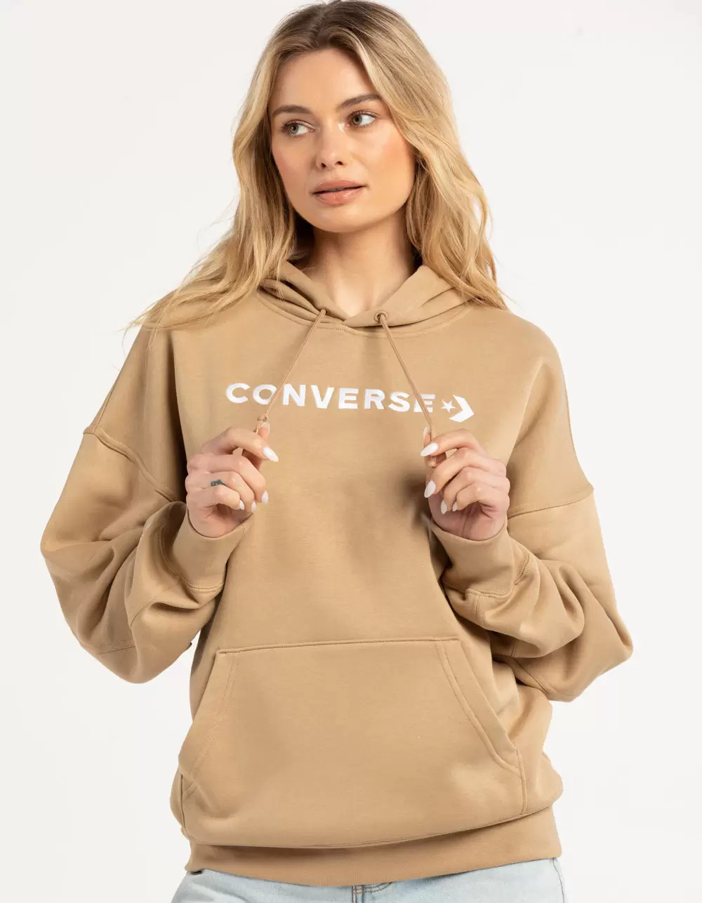 CONVERSE Embroidered Woodmark Womens Hoodie | Tillys