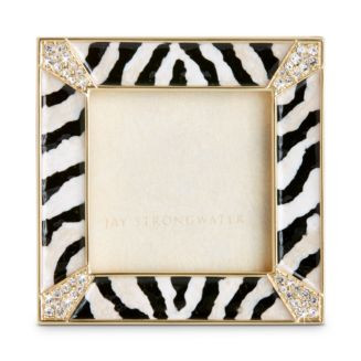 Jay Strongwater Leland Zebra Striped Pave Corner 2" Square Frame | Bloomingdale's Home | Bloomingdale's (AU)