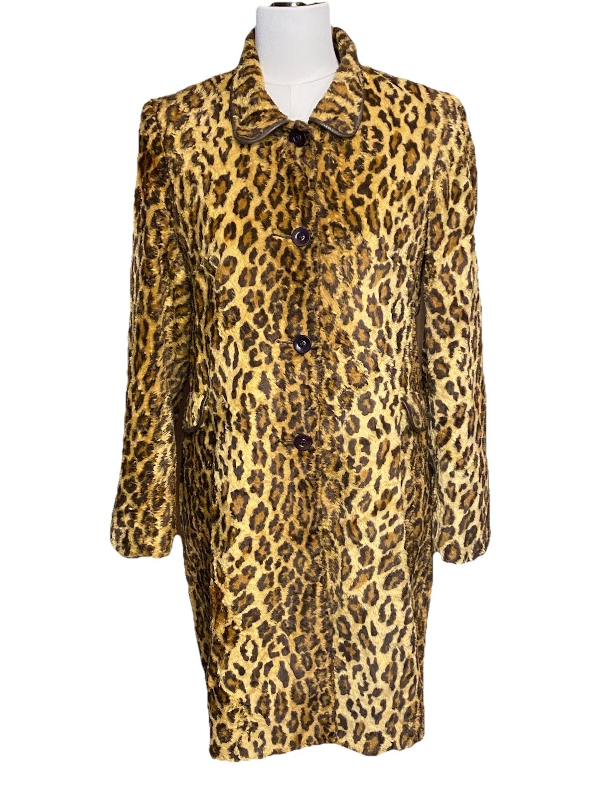 Vintage  Anonymous  John  Carlisle  Leopard  Jacket Size Large Mid Length | eBay US
