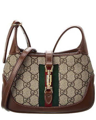 Jackie 1961 Mini GG Supreme Canvas & Leather Shoulder Bag | Gilt & Gilt City